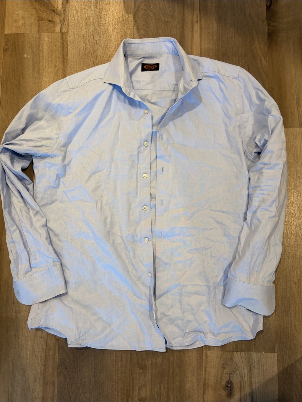 Tod's Light Blue Men's Dress Shirt - Classic Collar